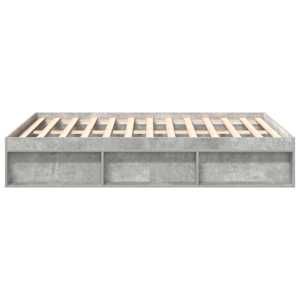 Rám postele betonově šedý 150 x 200 cm King Size - obrázek 6