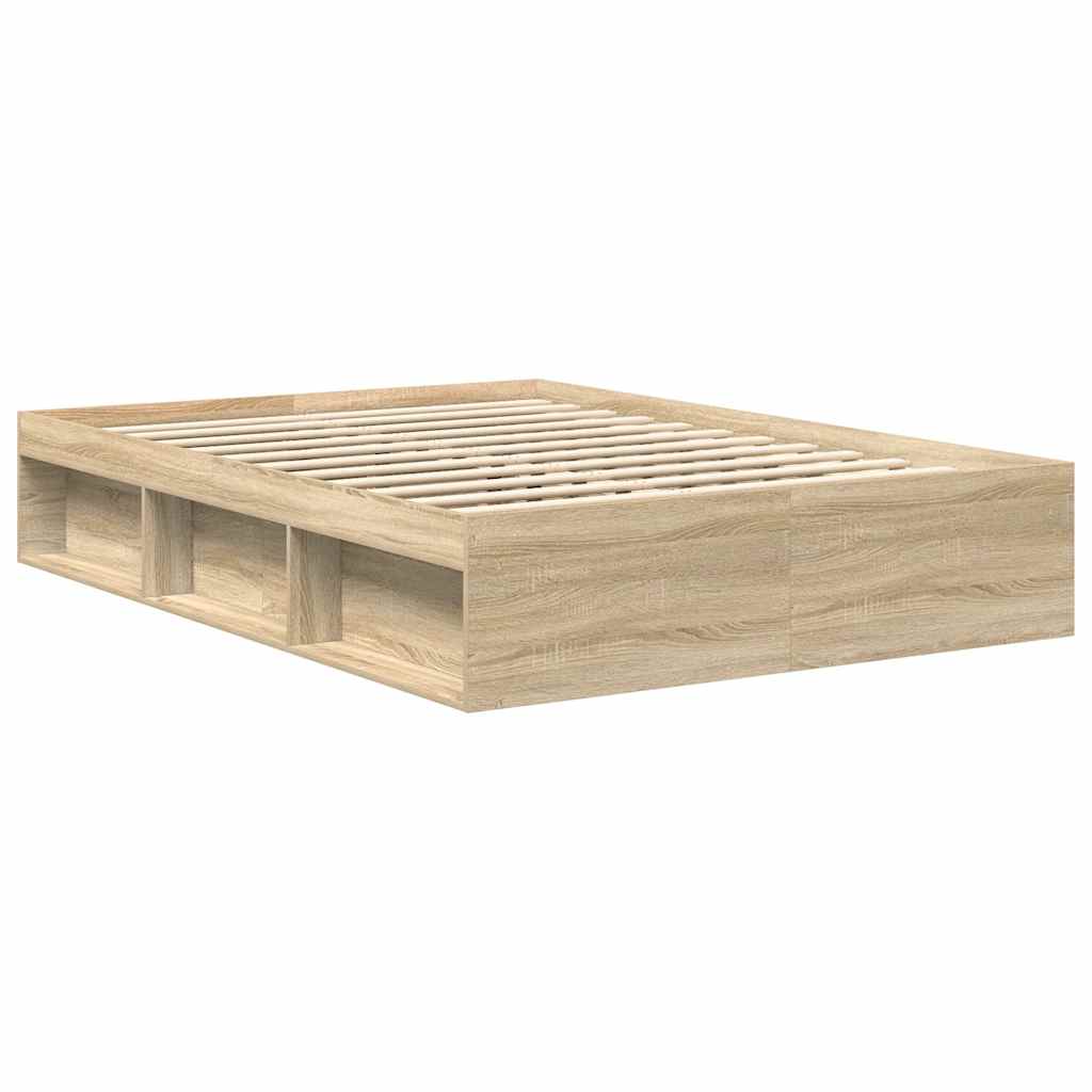 vidaXL Bedframe sonoma eikenkleurig 160x200 cm afbeelding