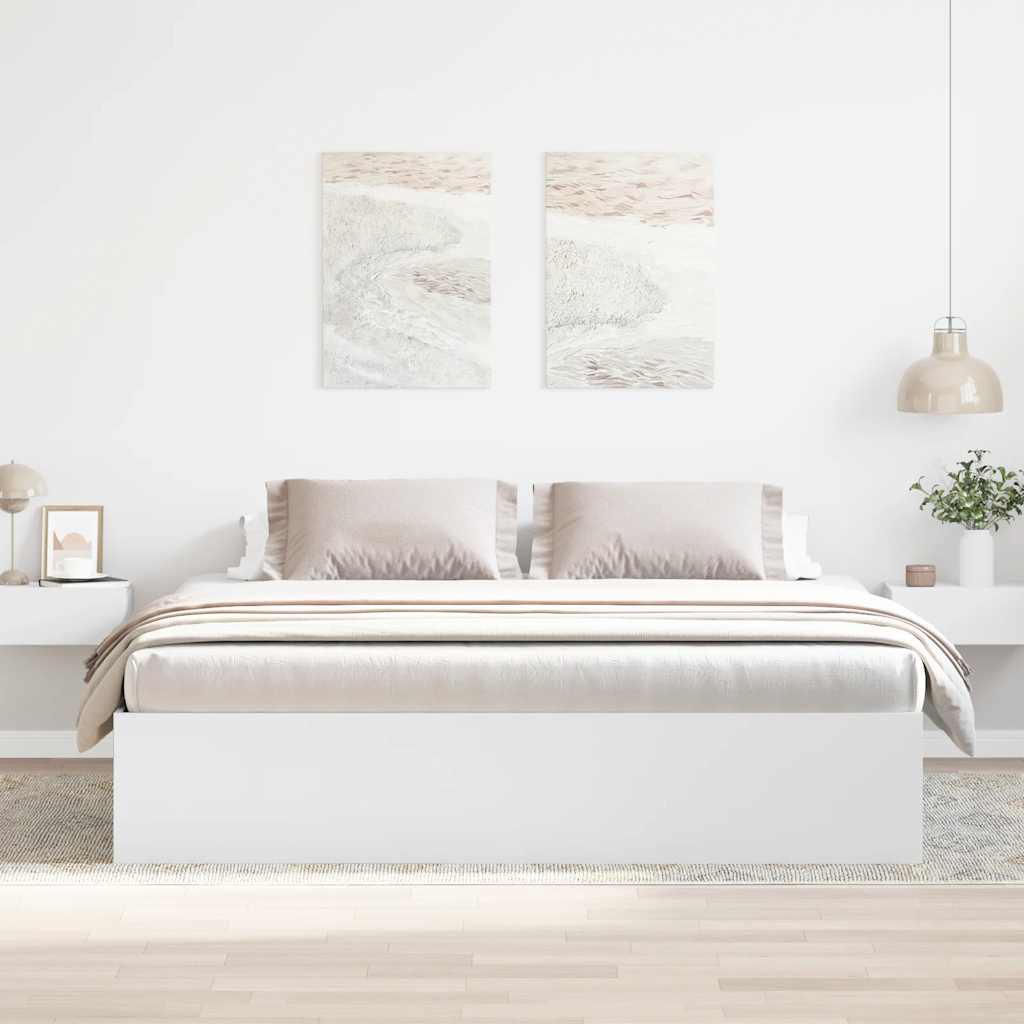 Thumbnail - vidaXL Bettgestell Weiß 180x200 cm