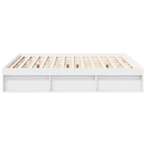 Rám postele bílý 180 x 200 cm Super King Size - obrázek 6