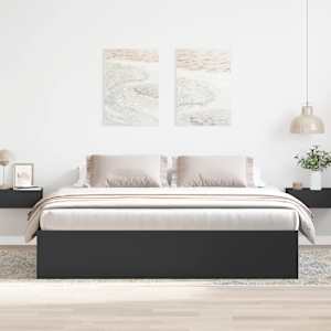 Rám postele černý 180 x 200 cm Super King Size - obrázek 3