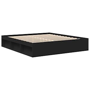 Rám postele černý 180 x 200 cm Super King Size - obrázek 4