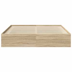 Rám postele dub sonoma 180 x 200 cm Super King Size - obrázek 5