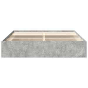 Rám postele betonově šedý 180 x 200 cm Super King Size - obrázek 5