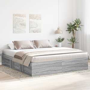 Posteljni okvir siva sonoma 180x200 cm