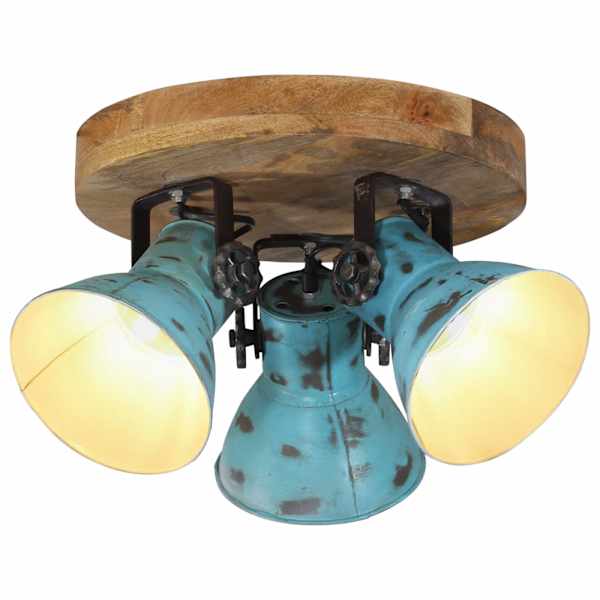 vidaXL laelamp, 25 W, kulunud sinine, 35 x 35 x 25 cm, E27