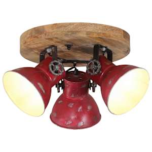 vidaXL laelamp, 25 W, kulunud punane, 35 x 35 x 25 cm, E27