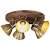 vidaXL laelamp, 25 W, antiik, messing, 50 x 50 x 25 cm, E27