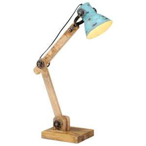 vidaXL laualamp, 25 W, kulunud sinine, 23 x 18 x 96 cm, E27