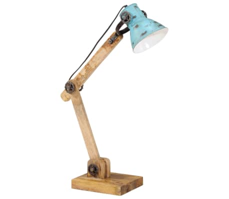 vidaXL Schreibtischlampe 25 W Blau 23x18x96 cm E27