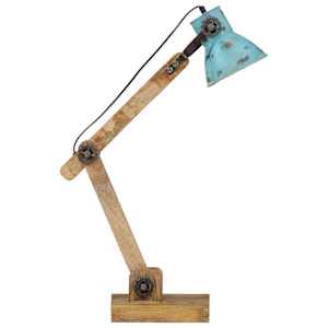 Stolní lampa 25 W modrá patina 23 x 18 x 96 cm E27 - obrázek 4