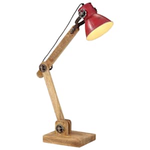 vidaXL laualamp, 25 W, kulunud punane, 23 x 18 x 96 cm, E27