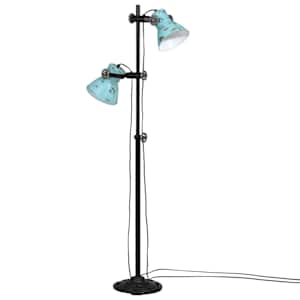 Stojací lampa 25 W modrá patina 25 x 25 x 90/140 cm E27 - obrázek 2
