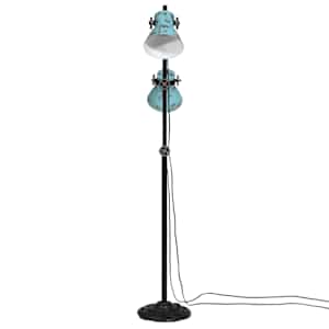 Stojací lampa 25 W modrá patina 25 x 25 x 90/140 cm E27 - obrázek 3