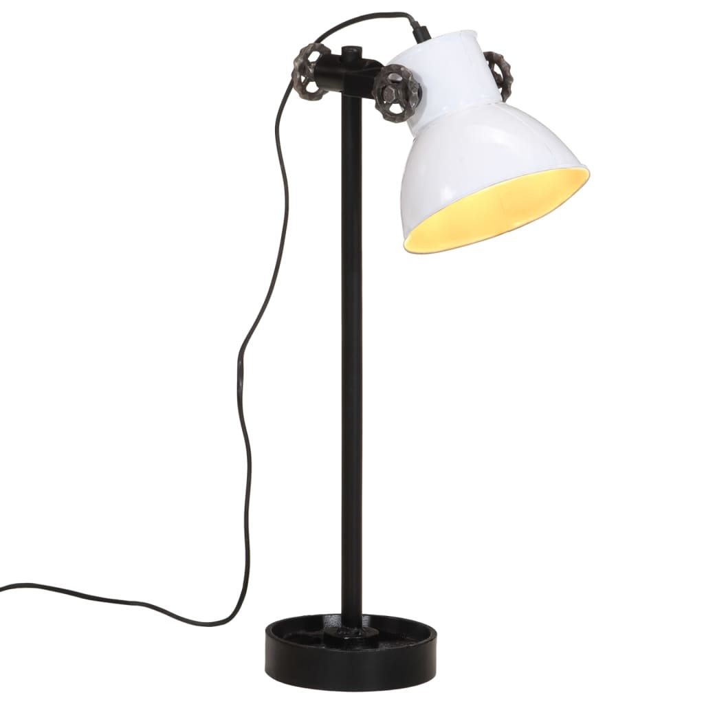 vidaXL Lampă de birou, alb, 15x15x55 cm, 25 W, E27