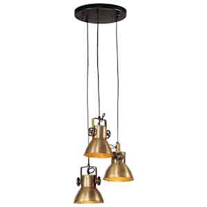 Závěsné svítidlo 25 W staromosaz 30 x 30 x 100 cm E27