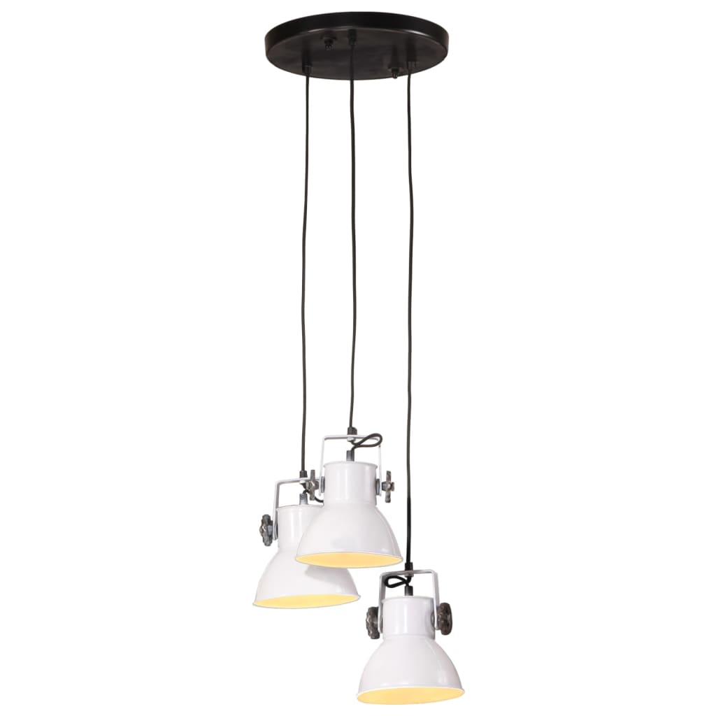 vidaXL Lampă suspendată, alb, 30x30x100 cm, 25 W, E27