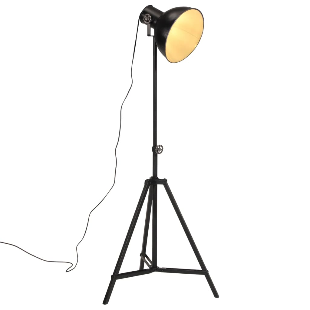vidaXL Lampă de podea, negru, 61x61x90/150 cm, 25 W, E27