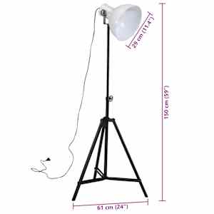 Stojací lampa 25 W bílá 61 x 61 x 90/150 cm E27 - obrázek 11
