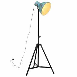 Stojací lampa 25 W modrá patina 61 x 61 x 90/150 cm E27 - obrázek 1