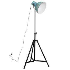 Stojací lampa 25 W modrá patina 61 x 61 x 90/150 cm E27 - obrázek 2