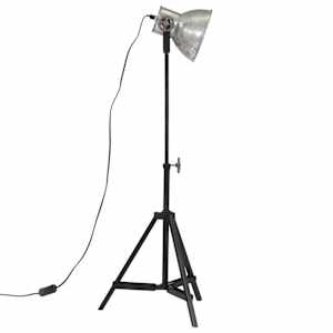 Stojací lampa 25 W vintage stříbrná 35 x 35 x 65/95 cm E27 - obrázek 4