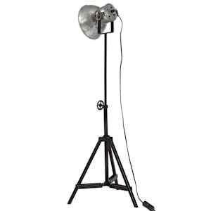 Stojací lampa 25 W vintage stříbrná 35 x 35 x 65/95 cm E27 - obrázek 5