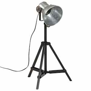 Stojací lampa 25 W vintage stříbrná 35 x 35 x 65/95 cm E27 - obrázek 6