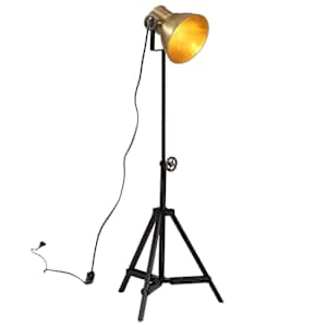 Stoječa svetilka 25 W starinska medenina 35x35x65/95 cm E27