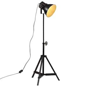 vidaXL p&otilde;randalamp, 25 W, must, 35x35x65/95 cm, E27