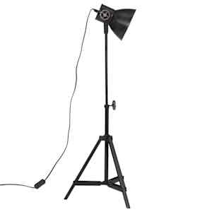 Stojací lampa 25 W černá 35 x 35 x 65/95 cm E27 - obrázek 4