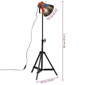 Stojací lampa 25 W vícebarevná 35 x 35 x 65/95 cm E27 - obrázek 11