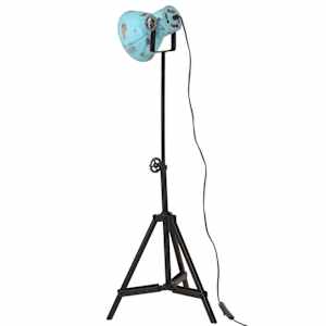 Stojací lampa 25 W modrá patina 35 x 35 x 65/95 cm E27 - obrázek 5