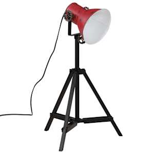 Stojací lampa 25 W červená patina 35 x 35 x 65/95 cm E27 - obrázek 6