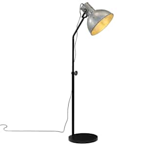 Stojací lampa 25 W vintage stříbrná 30 x 30 x 90–150 cm E27 - obrázek 1