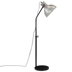 Stojací lampa 25 W vintage stříbrná 30 x 30 x 90–150 cm E27 - obrázek 4