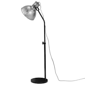 Stojací lampa 25 W vintage stříbrná 30 x 30 x 90–150 cm E27 - obrázek 5