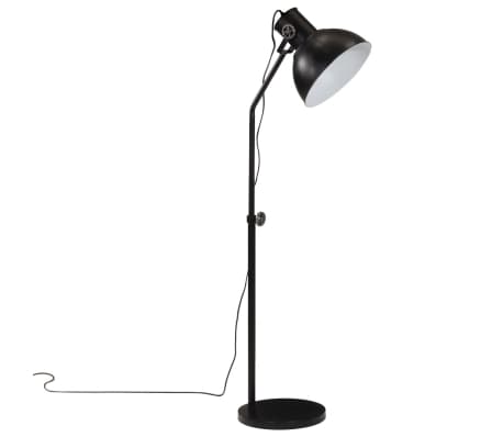 vidaXL Lampă de podea 25 W, negru, 30x30x90-150 cm, E27