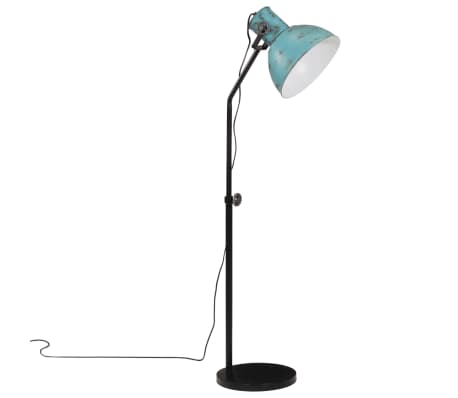 vidaXL Gulvlampe 25 W denimbl&aring; 30x30x90-150 cm E27