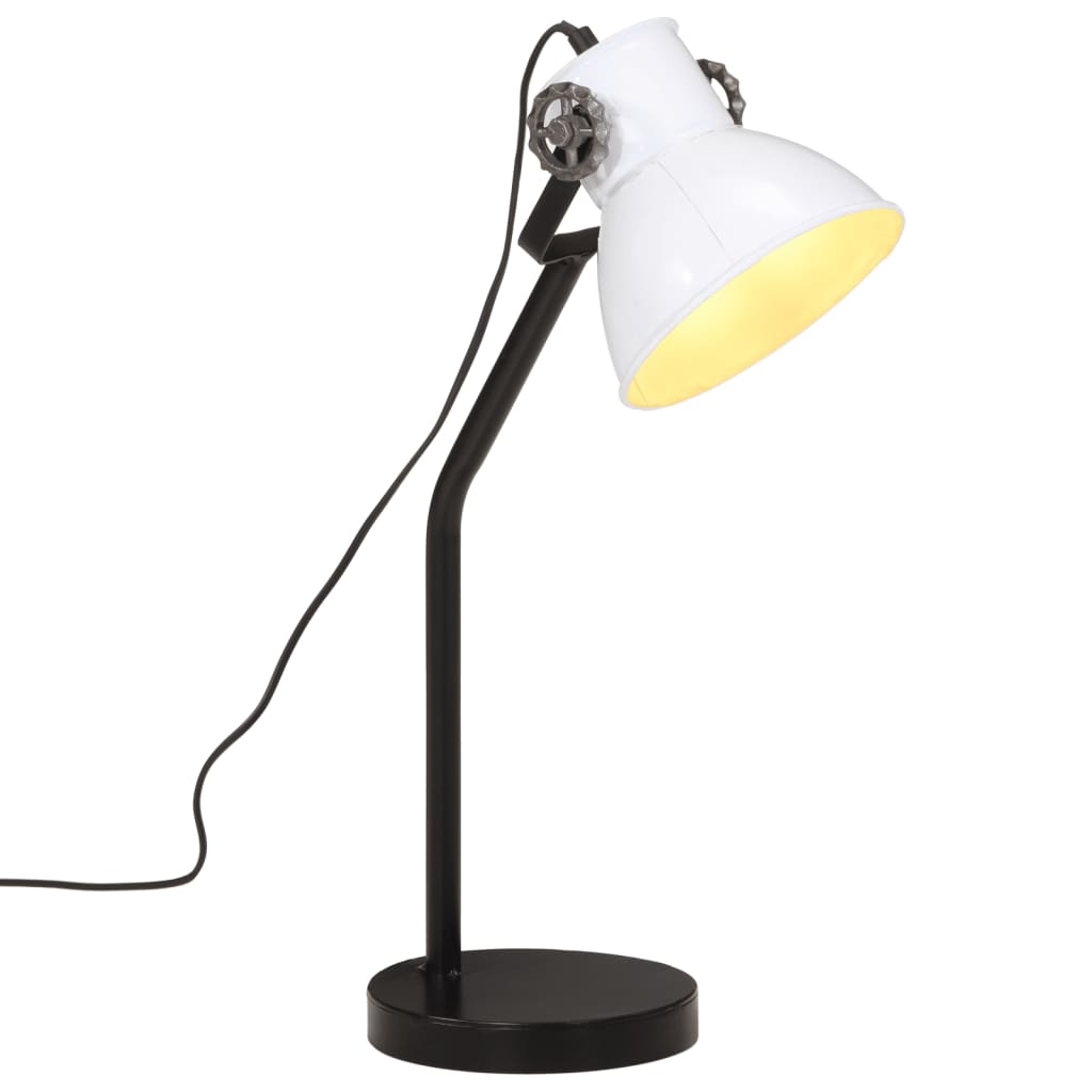 vidaXL Lampă de birou 25 W, alb, 17x17x60 cm, E27