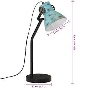 Stolní lampa 25 W modrá patina 17 x 17 x 60 cm E27 - obrázek 11