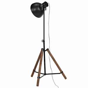 Stojací lampa 25 W černá 75 x 75 x 90–150 cm E27 - obrázek 5