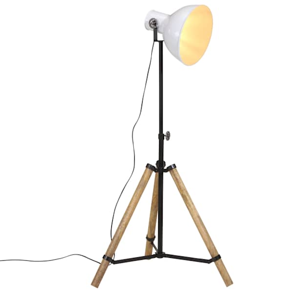 vidaXL p&otilde;randalamp, 25 W, valge, 75 x 75 x 90-150 cm, E27