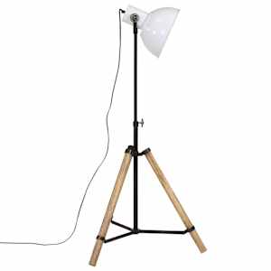 Stojací lampa 25 W bílá 75 x 75 x 90–150 cm E27 - obrázek 4