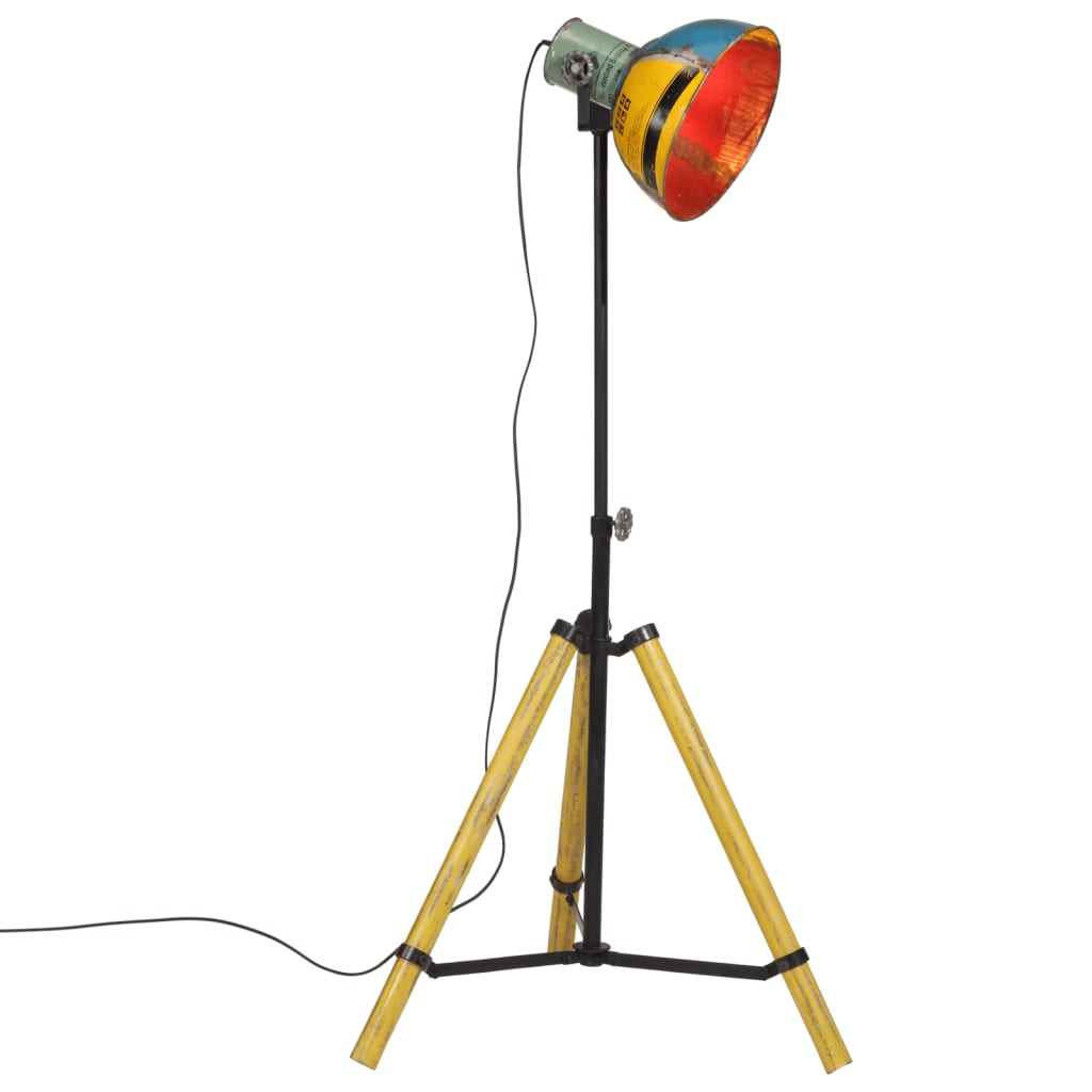 vidaXL Lampă de podea 25 W, multicolor, 75x75x90-150 cm, E27