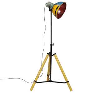 vidaXL Lampă de podea 25 W, multicolor, 75x75x90-150 cm, E27