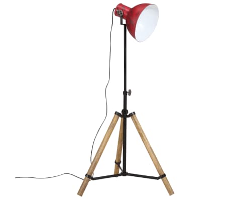 vidaXL Stehleuchte 25 W Rot 75x75x90-150 cm E27