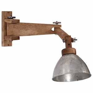 Nástěnná lampa 25 W vintage stříbrná E27 - obrázek 2