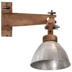 Nástěnná lampa 25 W vintage stříbrná E27 - obrázek 3