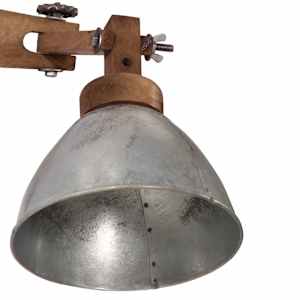 Nástěnná lampa 25 W vintage stříbrná E27 - obrázek 6